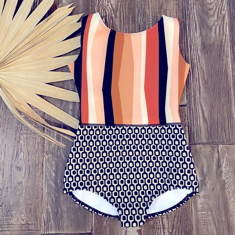 NWT Seea Lido One Piece girls size 12
